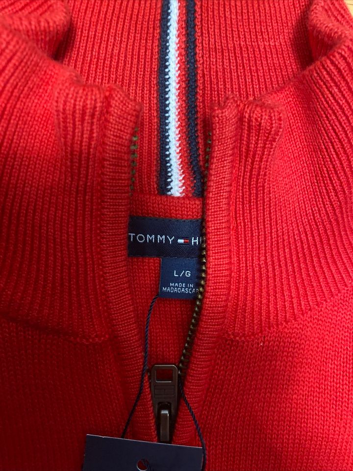 Tommy Hilfiger Herren Pullover L rot in Pfungstadt