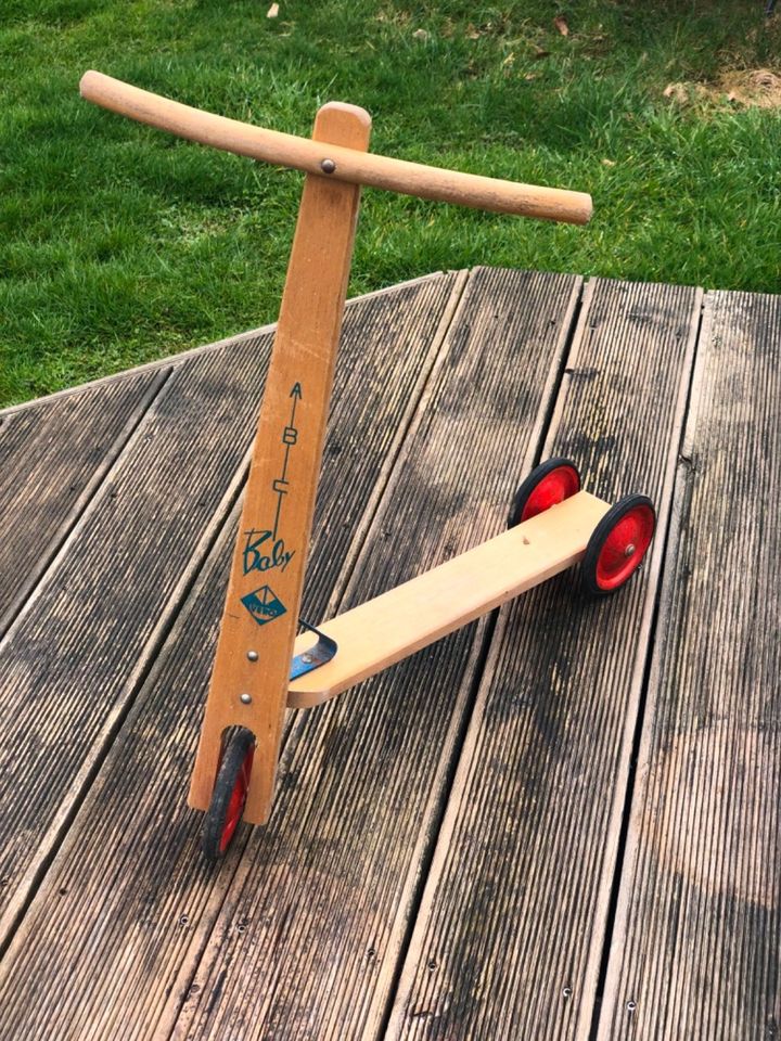 Kinder-Roller, VERO-ABC-Baby, Holz, Vintage, Nostalgie, DDR in Dissen am Teutoburger Wald