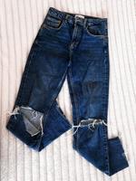 Zara Damen Jeans Hose Ripped Jeans mit rissen blau lang Gr.34/XS Saarland - Saarlouis Vorschau