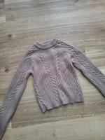 Bershka Strickpullover Zopfmuster hellbraun crop Niedersachsen - Melle Vorschau
