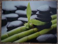Glasbild 60 x 80 cm Steine Bambus Bild Wandbild Bayern - Pforzen Vorschau