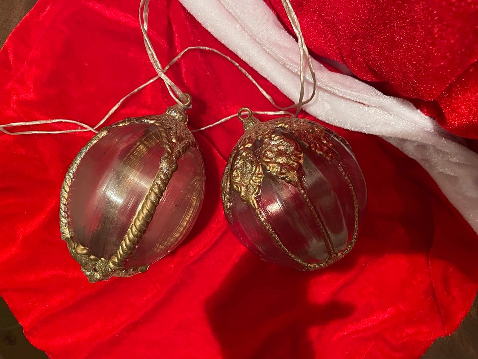 2er Set Deko Kugeln Kunststoff Weihnachten Baumschmuck in Wuppertal