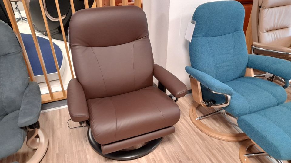 Stressless Sessel Leg & Back Akku Batick Brown Classic Black in Kaiserslautern