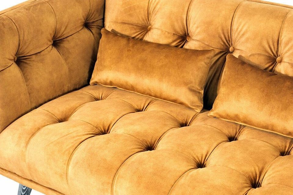 Clubsofa Woodbrook 3-Sitzer velvet-brown samt in Heiligenstedten