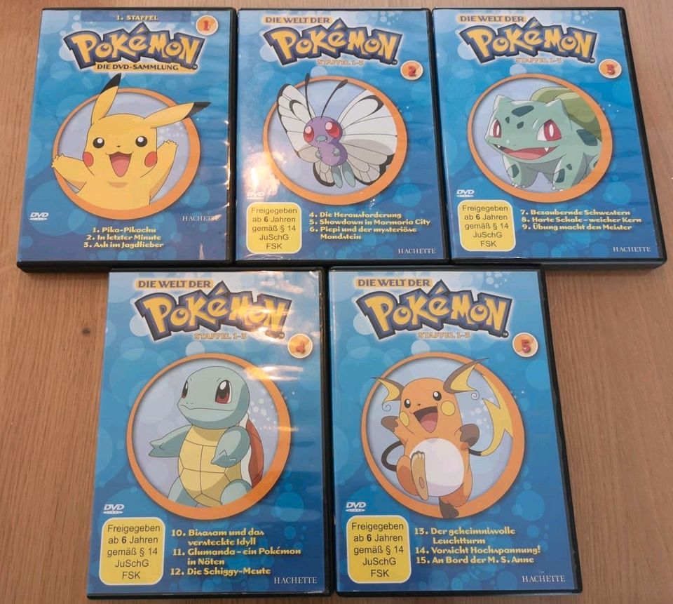 Pokémon DVD Sammlung Staffel 1 in Schongau