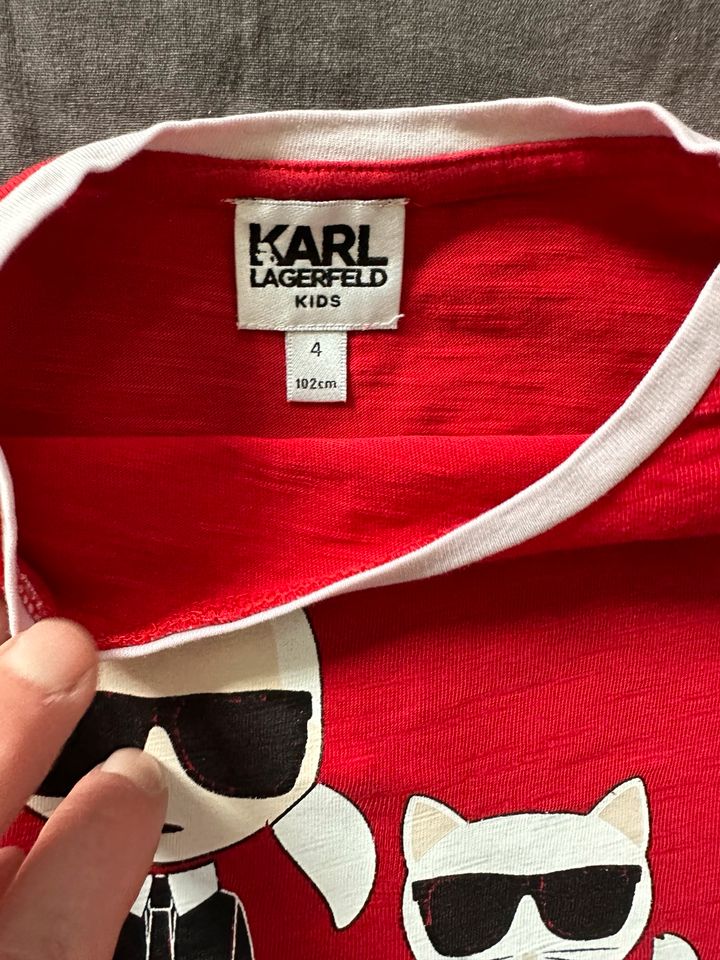 T-Shirt Gr 98 Karl Lagergeld  rot in Centrum