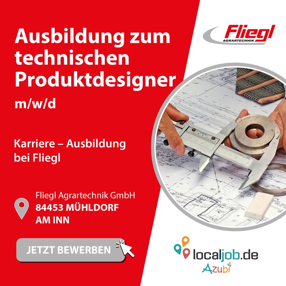 AZUBI zum technischen Produktdesigner (m/w/d) in Mühldorf am Inn gesucht | www.localjob.de in Mühldorf a.Inn