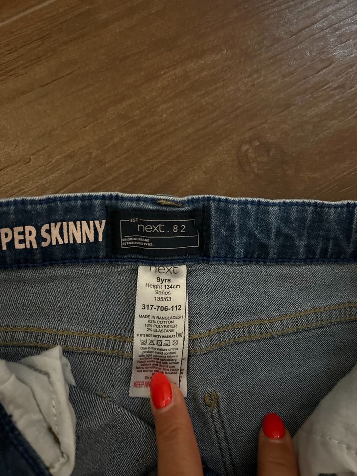 Next Jeans Super Skinny, Gr. 134 in Kornwestheim