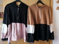 2 Damen Sweatshirts, 52/54, schwarz/weiß/rosa/braun, mit Kapuze Baden-Württemberg - Mosbach Vorschau