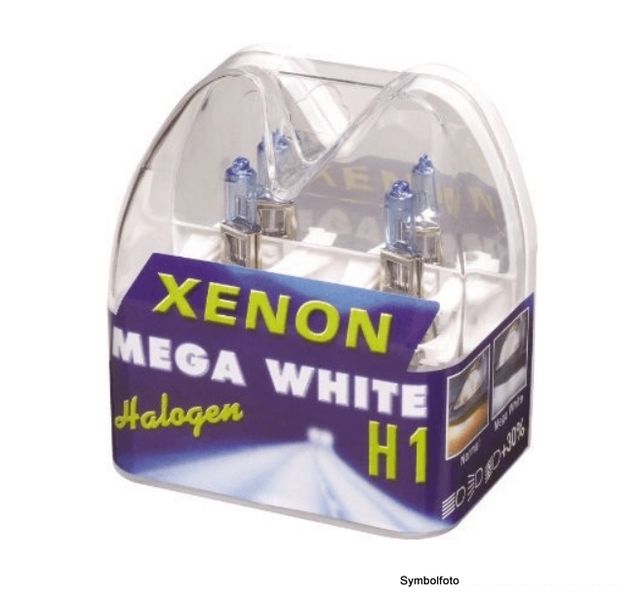 Halogenlampen H1 'Xenon Mega White' 55 W 2 Stück