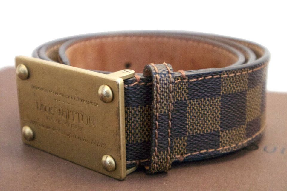 Original Louis Vuitton Ceinture Inventeur Damier Ebene, Gürtel in Aachen