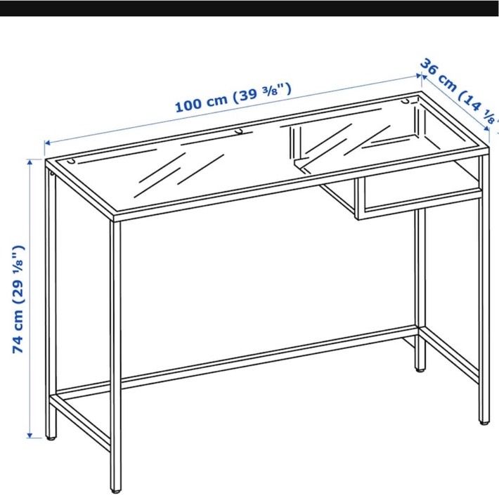 Vittsjö Ikea Laptoptisch Glas Konsole in Berlin