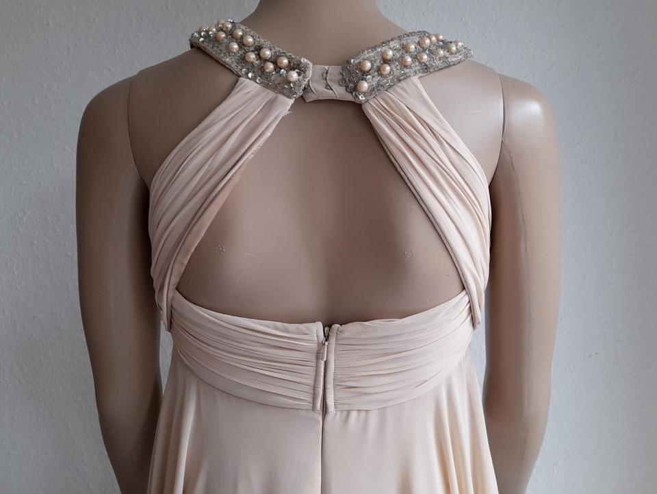 Luxus Damen Abendkleid beige creme | Gr. 34 | Apart | rückenfrei in Waltenhofen