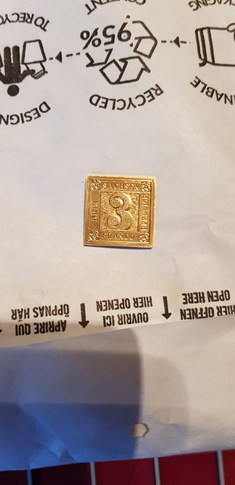 Lot Gold Goldmünzen Sachsen Franco Freimarke Pfennig Bayern in Würzburg
