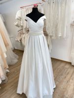 Brautkleid Größe 38 Satin Weiß Baden-Württemberg - Meckenbeuren Vorschau