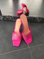 Zara Mules,Barbie,Party,Strasssteinchen,Glitzer,Highheels Nordrhein-Westfalen - Frechen Vorschau