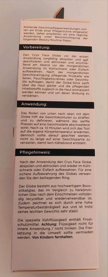 Gesichts Eis Ball Cryo Face Globe Neu&original verpackt in Merchweiler