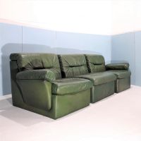 modulares walter knoll couch 3-sitzer leder grün 1960´s Berlin - Reinickendorf Vorschau