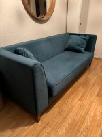 Samt Sofa Couch Petrol Nordrhein-Westfalen - Gelsenkirchen Vorschau