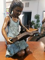 Bronze Figur lesendes Mädchen Schleswig-Holstein - Altenmoor Vorschau