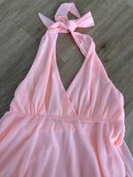 ONLY Damen Mädchen Neckholder Kleid Chiffon Knielang orange XS Leipzig - Altlindenau Vorschau
