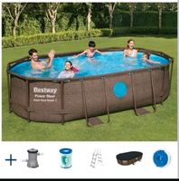 Pool BESTWAY 56714 Power Steel Vista Swimmingpool Rattan + Zubehö Hessen - Leun Vorschau