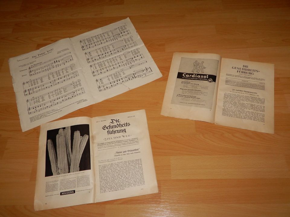2 alte Zeitschriften und einmal Noten 40er Jahre je 15,00 Euro in Berlin