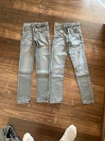 Zwillinge Jeans grau 140 Hessen - Hünfelden Vorschau