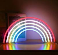 LED Neon Schild Regenbogen Lampe Licht Leuchtreklame Wandleuchte Hessen - Bebra Vorschau