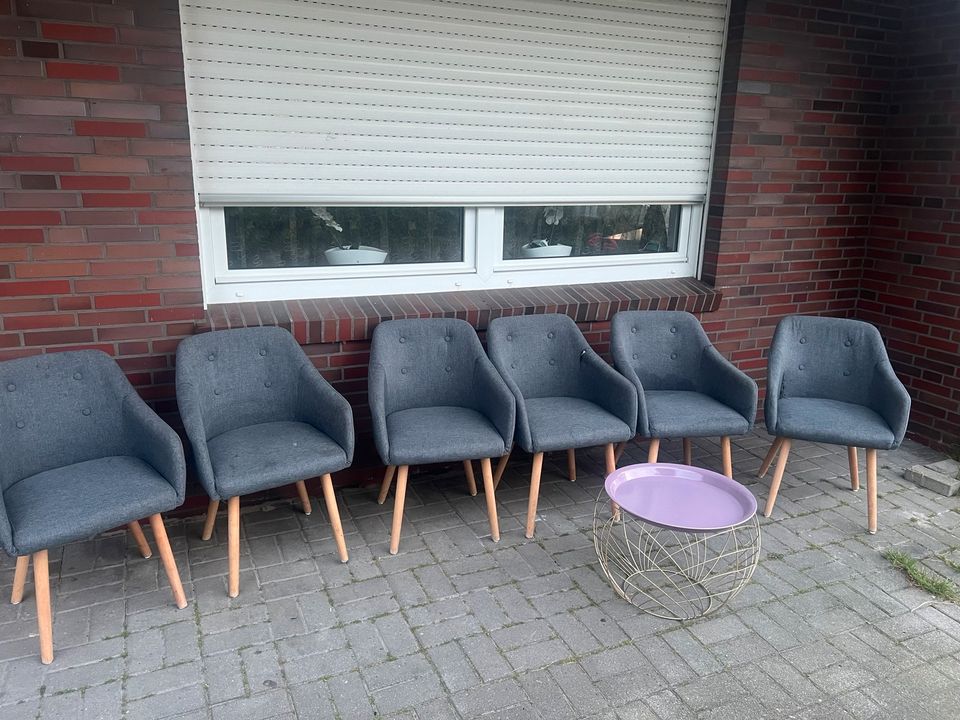 6 Stühle in Grau in Südbrookmerland