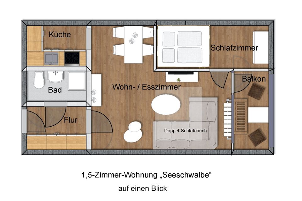 Klasse Ferienwohnung mit Hund SeS SW-Balkon Ostsee Wendtorf ab in Wendtorf