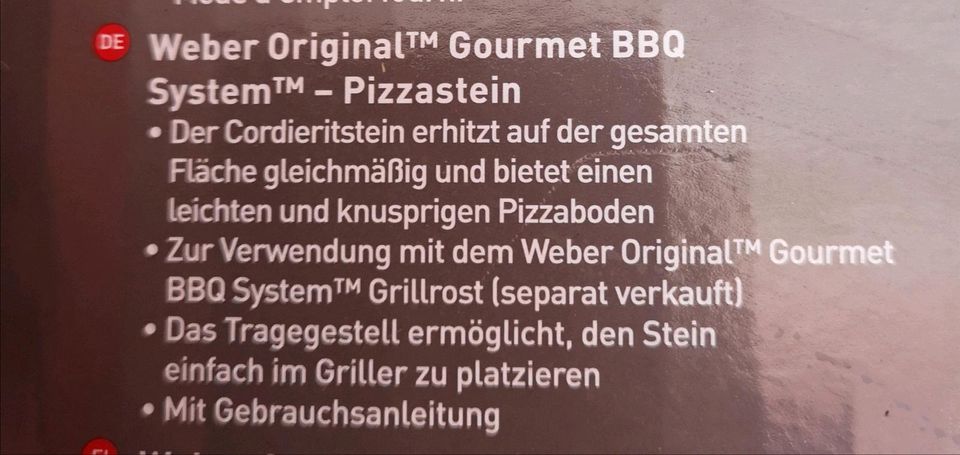 Weber Original Gourmet BBQ System Pizzastein, Neu in Riesa