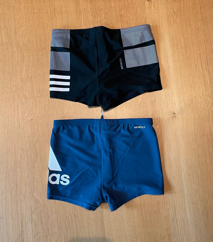 Badehose Adidas NEU Jungen Schwarz Blau Größe 152 in Bielefeld