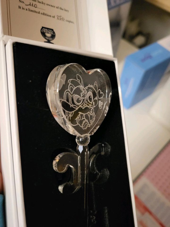 Fantasia Mickey Stich Angel Glasschlüssel Arribas France DLP in Bergkamen