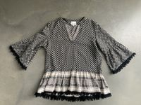 Seed Heritage Pom Bluse Boho Bauer Schwarz Weiß Top Sz 8 Bayern - Donauwörth Vorschau