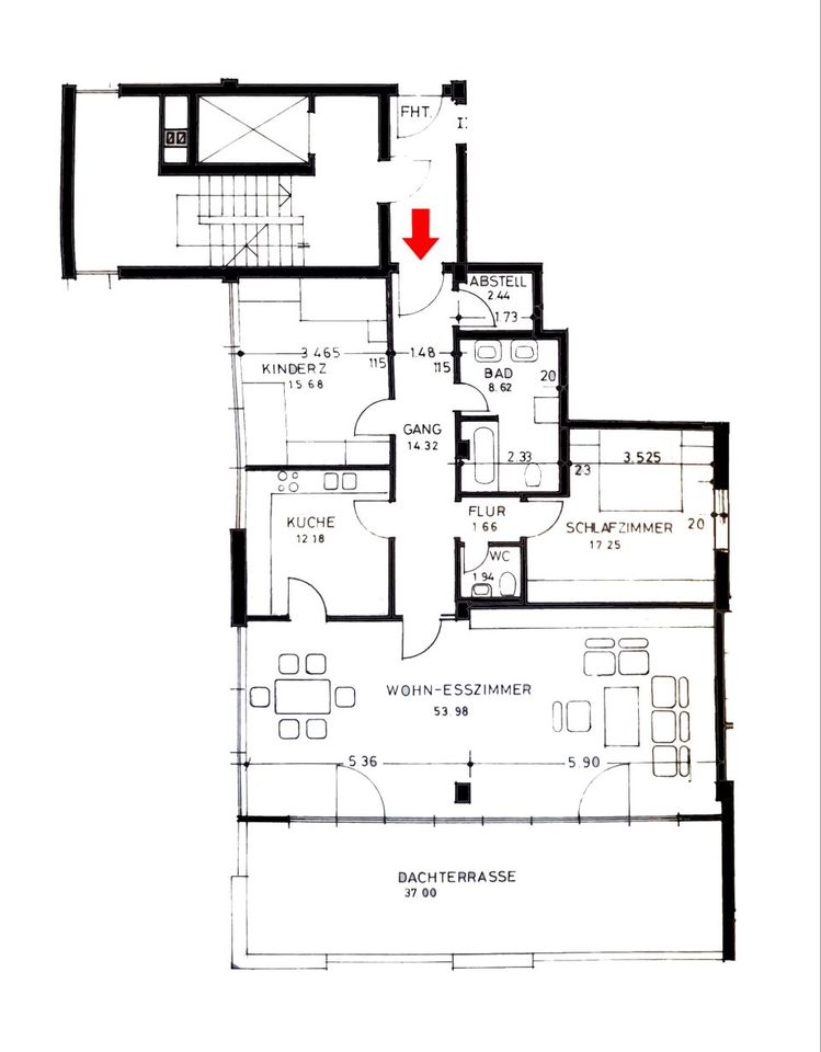 +++ Penthousewohnung unrenoviert in zentraler Lage +++ in Waldkraiburg