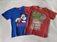 Kinderkleidung ❤ T-Shirt ❤ Gr. 122/128 & 128 Mickey Maus Sesamstr Sachsen-Anhalt - Weißenfels Vorschau