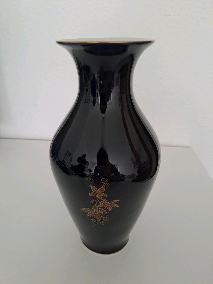 Kobaltblaue Vase Handarbeit in Aachen