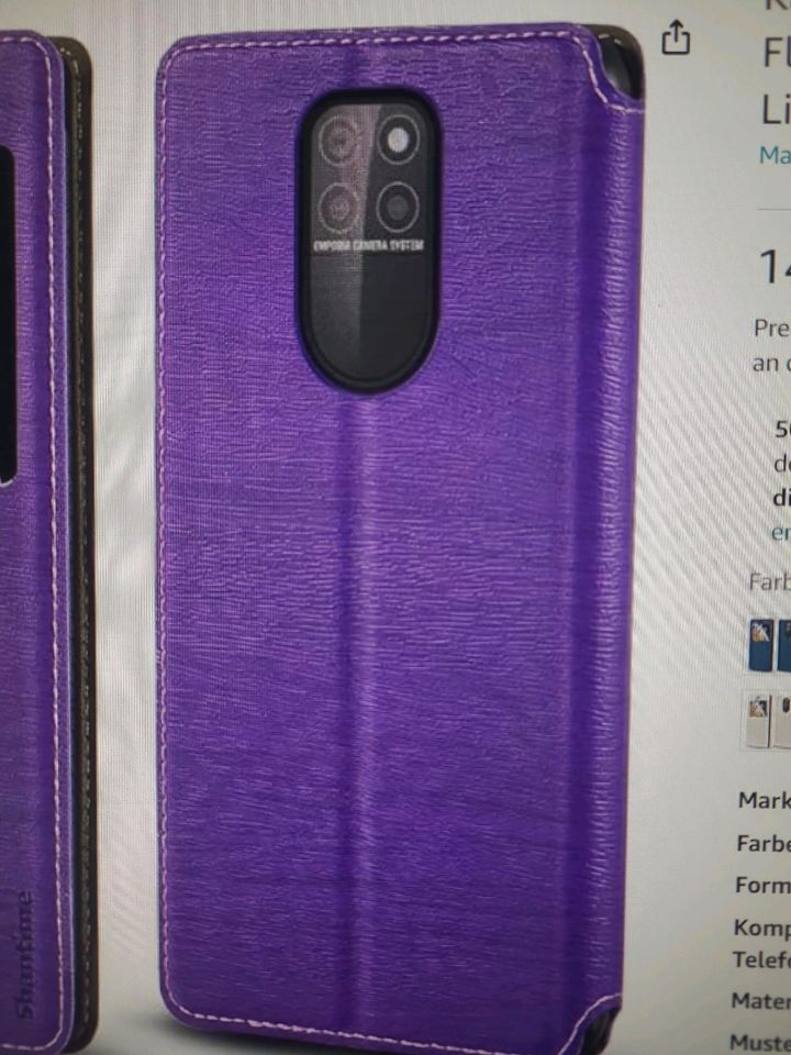 Hülle Cover Neu Emporia smart 5 lila Flipcover magnetisch in München