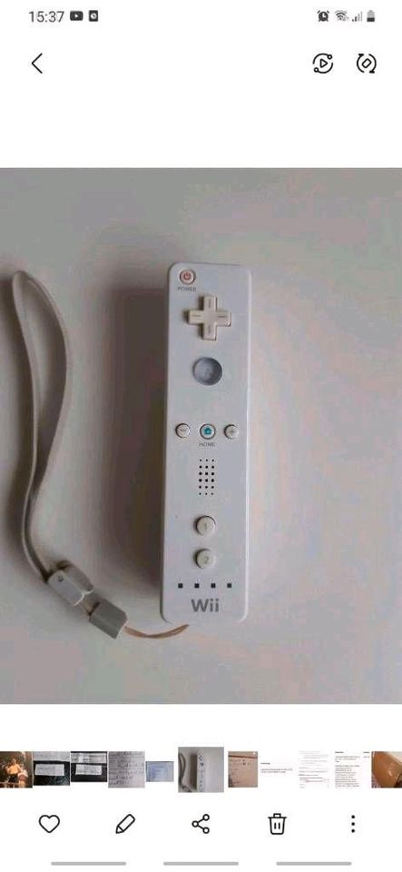 Nintendo Wii mit 2 Controllern + 1 Super Mario Spiel in Gelsenkirchen