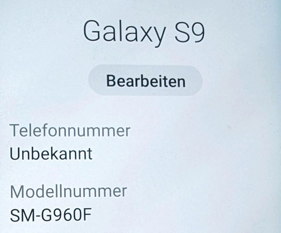 Samsung Galaxy S9 in Hannover