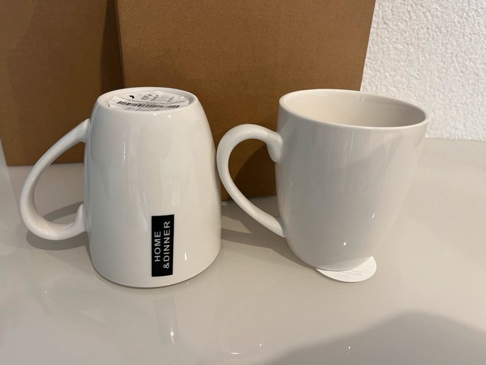 Nagelneues Tassen Set Teetasse Kaffeetasse weiß 8er Set in OVP in Herrenberg