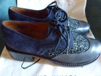 Chie Mihara ✱ Derby Schnürschuhe Schuhe ✱ Gr. 38 ✱ Indigo Blau ✱ Pankow - Prenzlauer Berg Vorschau