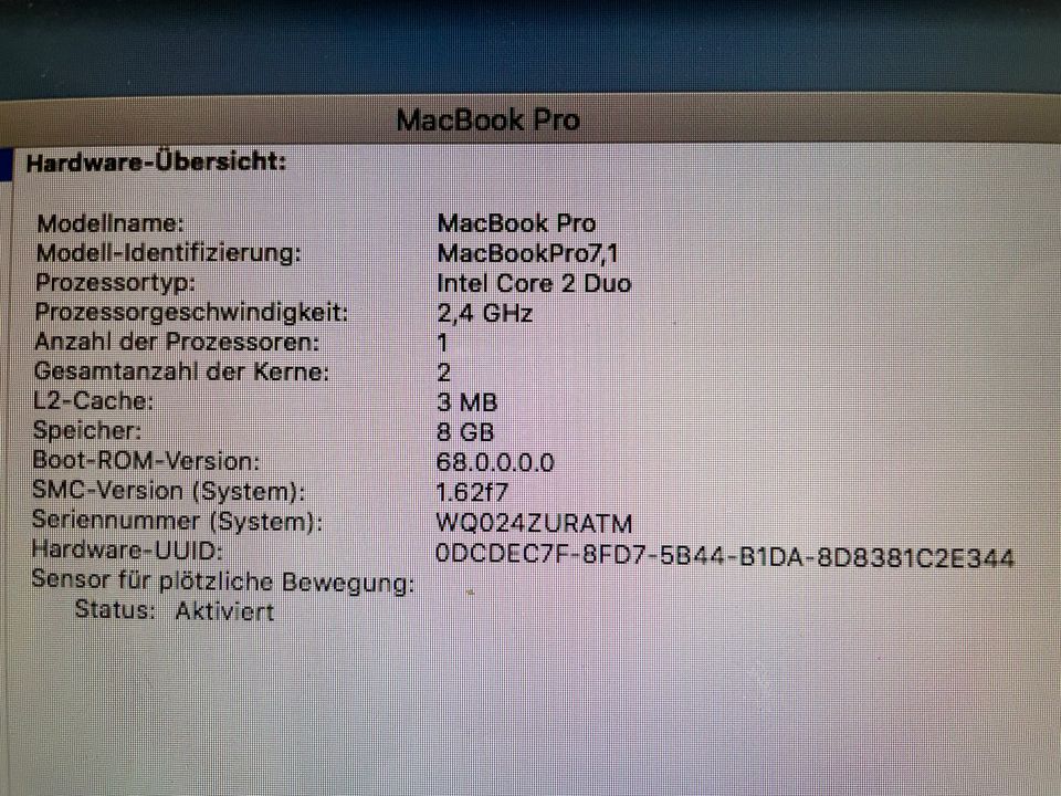 Macbook Pro Sturzschaden in Frankfurt am Main