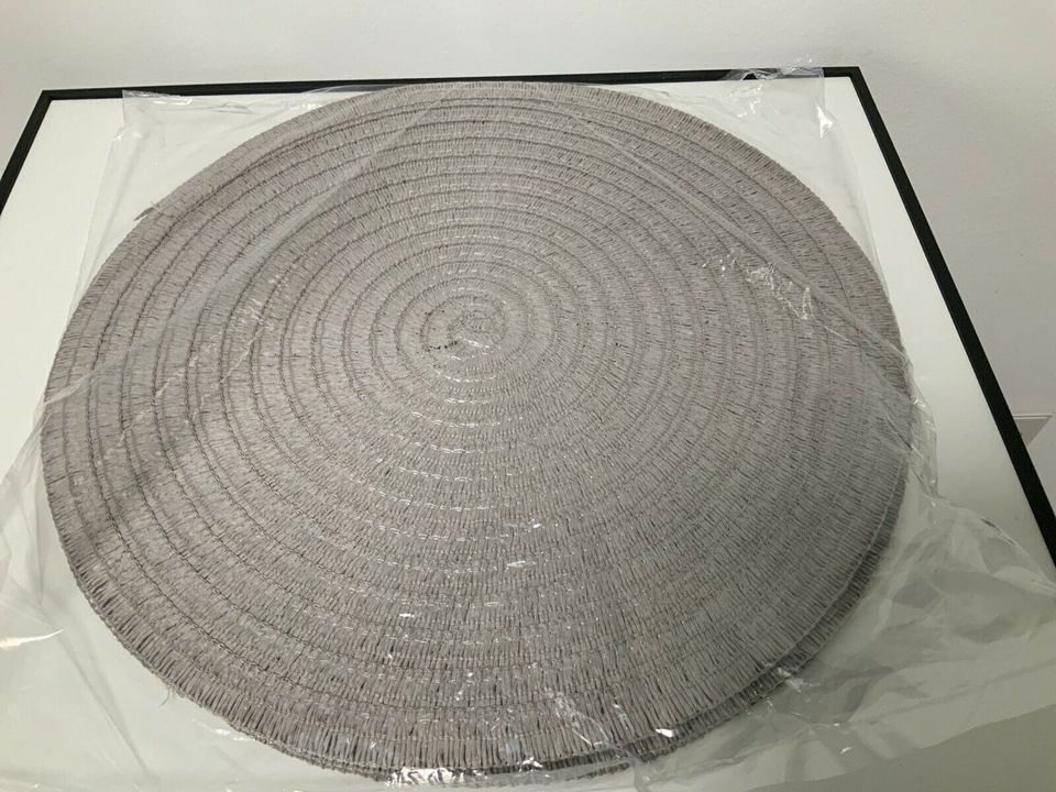 Florissima Papier Tischset Circle grau Durchmesser 38cm - 4er Set in Ingersheim