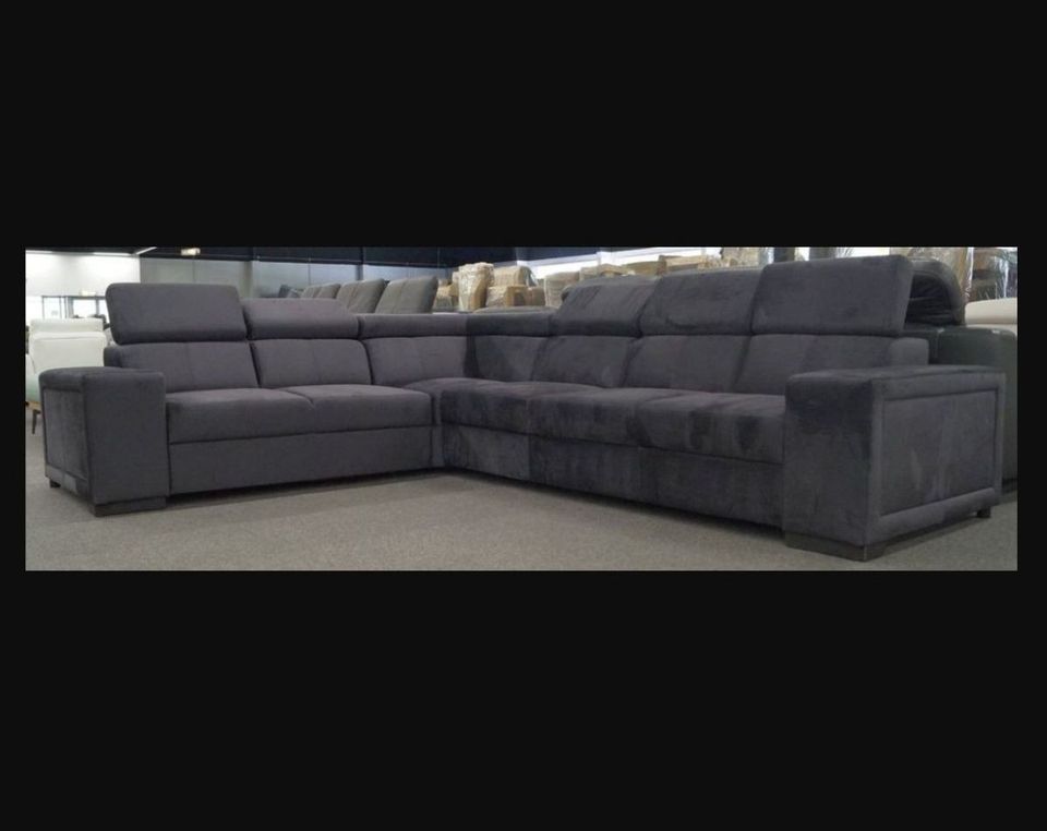 ecksofa sofa eckgarnitur Kopfteilverstellung 325/265cm Samt ✅ Neu in Hamburg