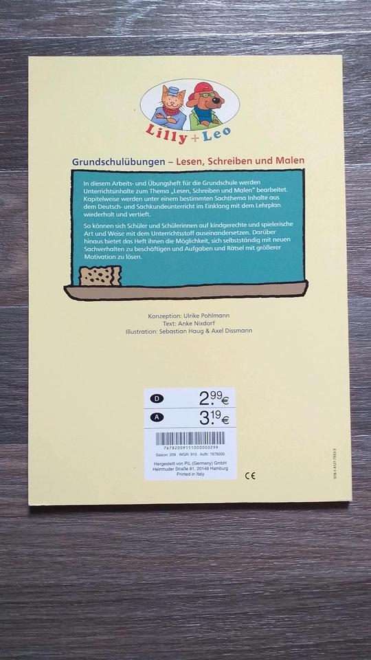 Grundschulübungen: Lesen, Schreiben und Malen/ Tafelbuch Schule in Klipphausen