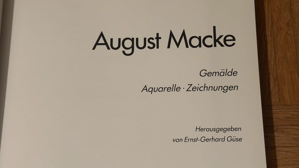 August Macke Kunstbuch 1986 Museum Aquarelle Zeichnungen in Moers