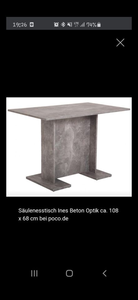 Tisch in Beton Optik in Kreuzau