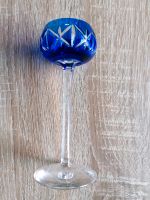 Kleines Römer Glas, nachtblau transparent, geschliffen Schleswig-Holstein - Hütten  Vorschau